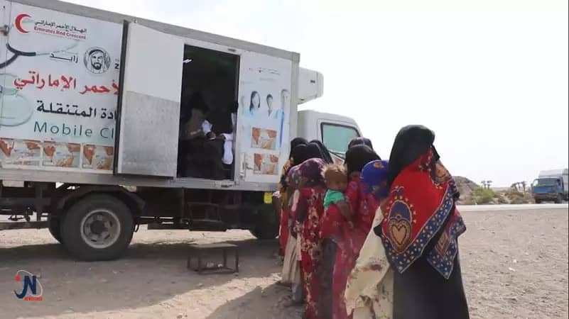 الامارات تسير ثلاث عيادات طبية إلى قرى نائية في تعز