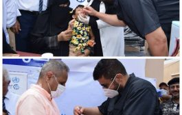 محافظ عدن يدشن الجولة الثانية لحملة شلل الاطفال