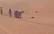 العثور على مفقود متوفي ساجد بالصحراء 