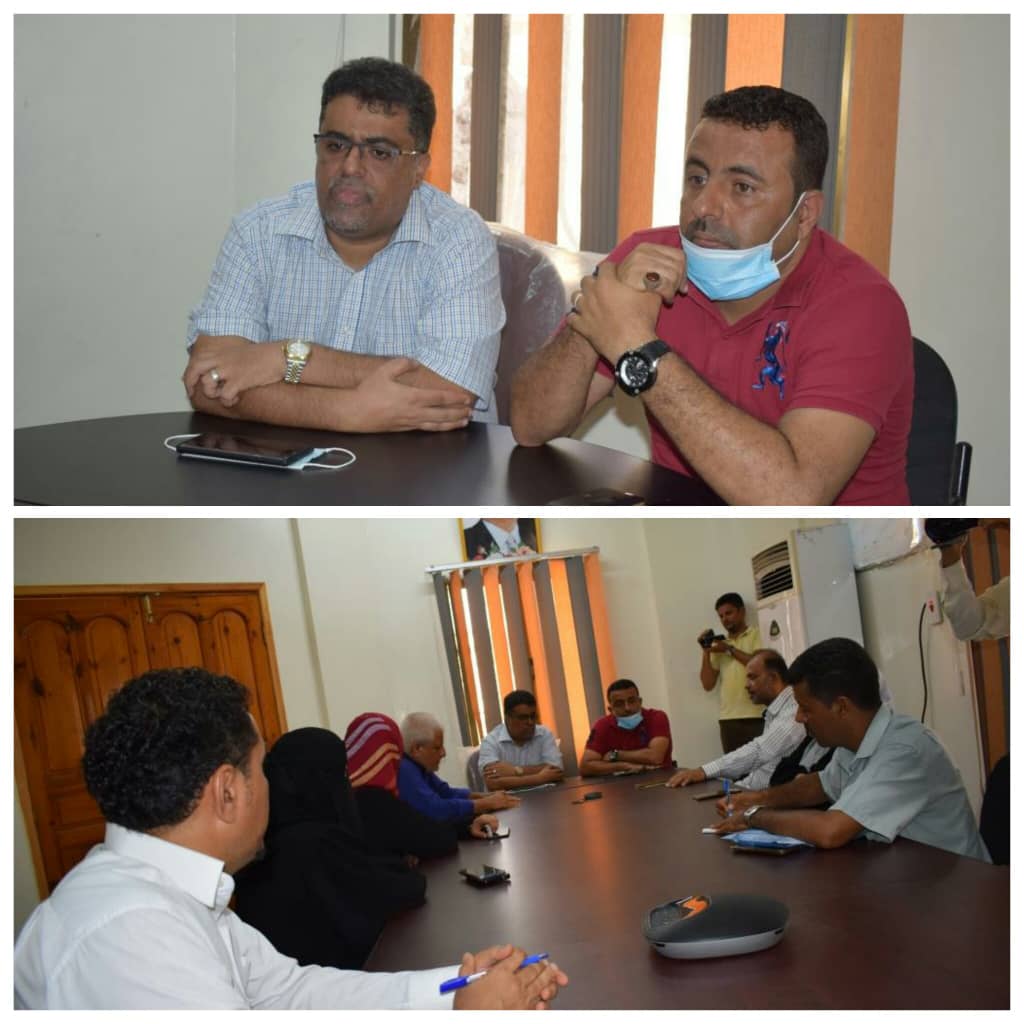 الوليدي و الشاذلي يناقشان تعزير  مستوى تحسين الخدمات الصحية بعدن