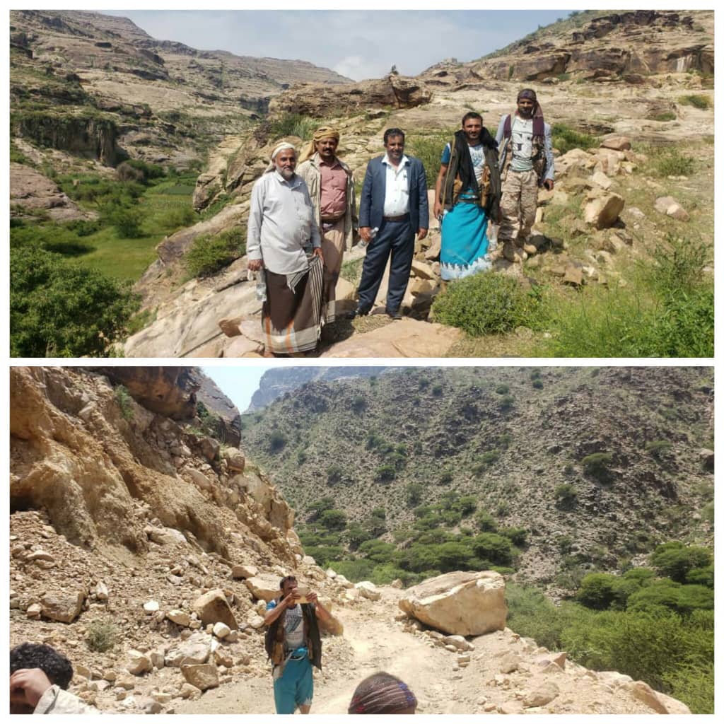 مديرعام قعطبة يناشد بإصلاح ورصف الطرق المتضررة من سيول الأمطار في كافة عزل مريس بقعطبة