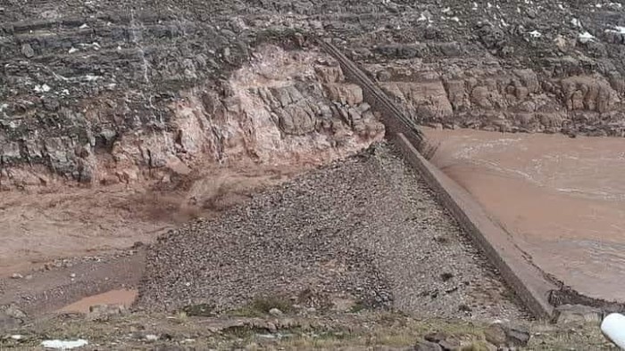 انهيار سد الرونة في عمران 