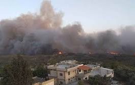 سوريا وكفاح مستمر لإخماد الحرائق ..ونداءات استغاثة ..والمساجد السورية تنادي لصلاة الاستسقاء 