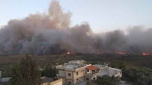 سوريا وكفاح مستمر لإخماد الحرائق ..ونداءات استغاثة ..والمساجد السورية تنادي لصلاة الاستسقاء 