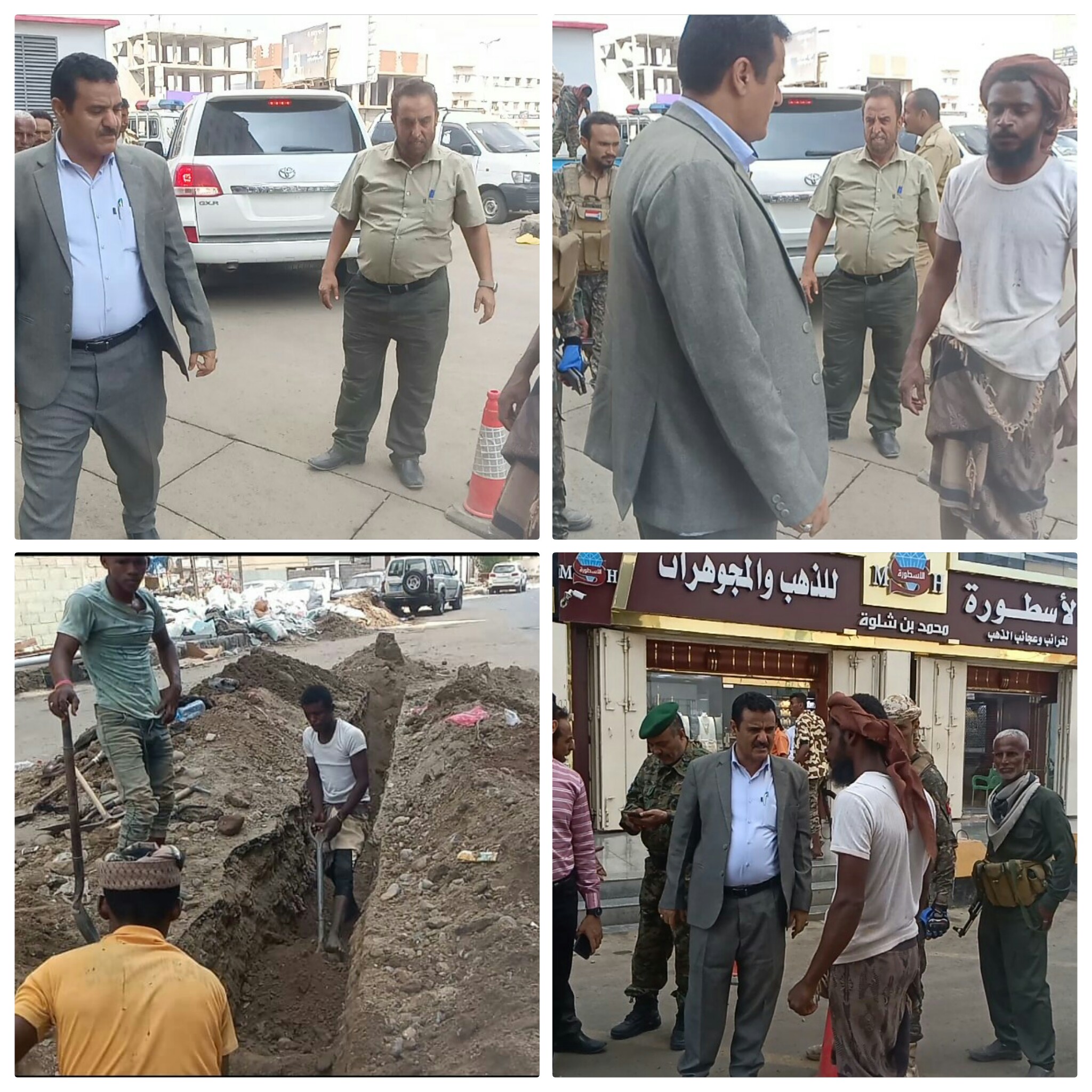 مدير المنصورة يؤكد إهتمام السلطة المحلية بتطوير البنية التحتية للخدمات بمختلف مناطق المديرية