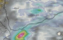 استمرار تشكل الحالة المدارية جنوب سقطرى وتوقعات لتطويرها لعاصفة 