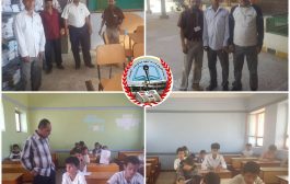 قيادة المجلس الانتقالي  والسلطة المحلية بالضالع يدشنا  الامتحانات الفصلية في مدرسة الشهيد صالح عنتر-الجليلة