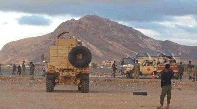 عربة عسكرية سعودية تدهس شخصين في لودر