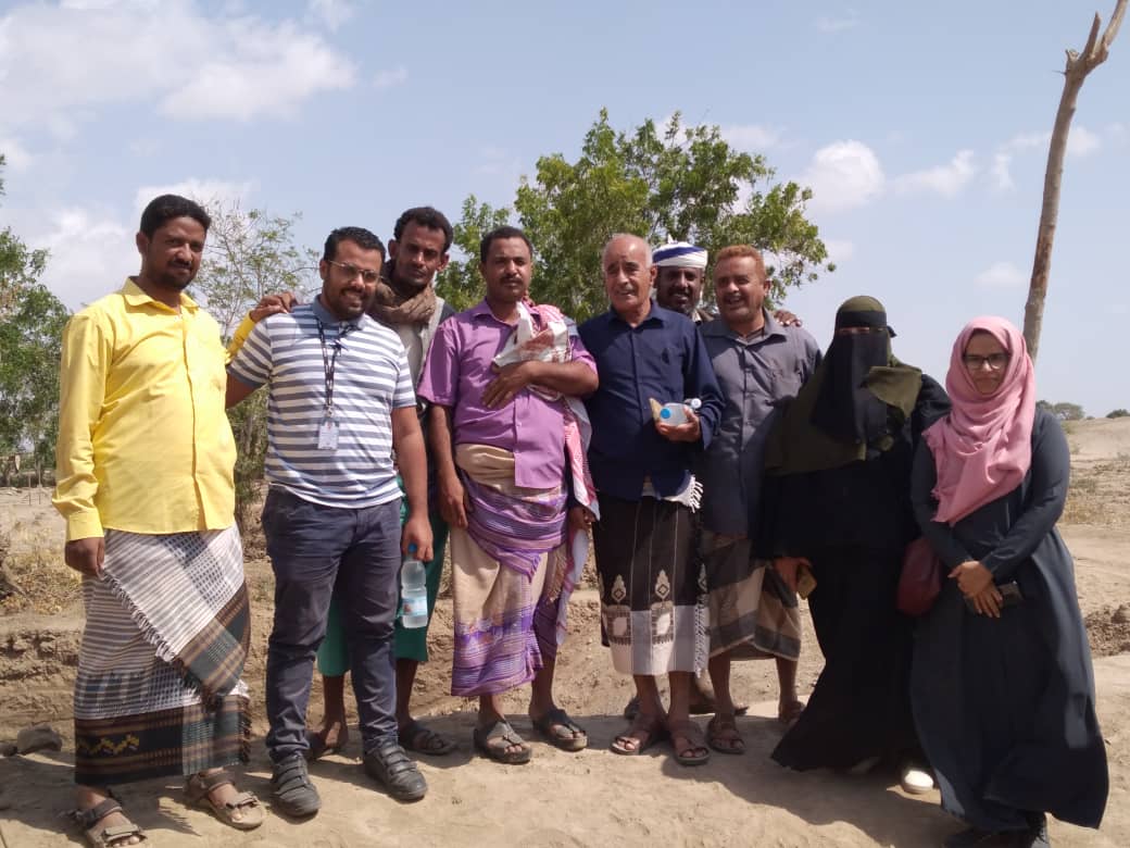 محلي تبن يسلم موقع لمنظمة ادرا لتنفيذ مشروع ضخ مياه الشرب لأهالي منطقة الثعلب