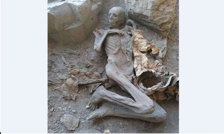 يعود تاريخها الى قبل 2500 سنه  .. اكتشاف جثة محنطة لملك حميري !