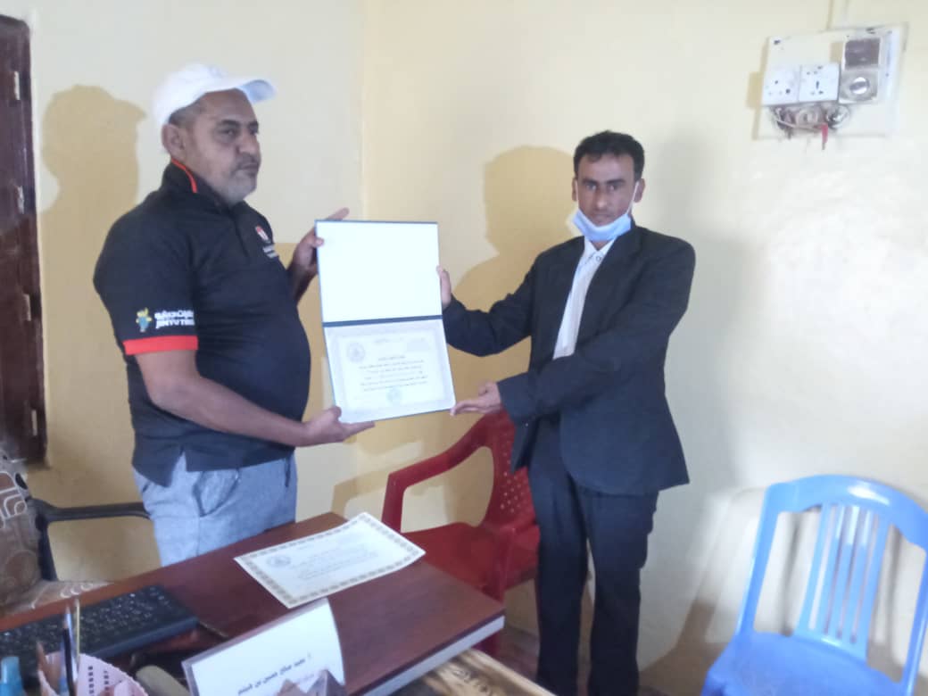 اليوسفي مدير الوحدة التنفيذية للنازحين ابين يزور مركز الحصن للتوحد