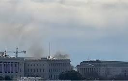 حريق قرب مبنى الكونغرس مع قرب تنصيب جو بايدن