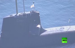 بالفيديو.. اصطدام غواصة عسكرية يابانية بسفينة تجارية