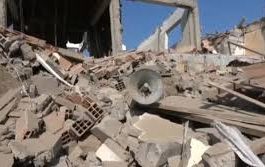 تحليق 5 طائرات حوثية وقصف يسوي مسجد بالأرض في مديرية الحوك