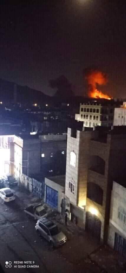 التحالف يشن غارات عنيفة على صنعاء 
