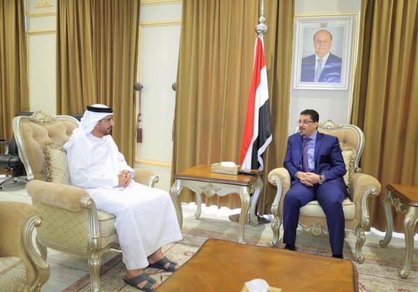 بن مبارك يبحث مع السفير الإماراتي جهود السلام وإنهاء الحرب