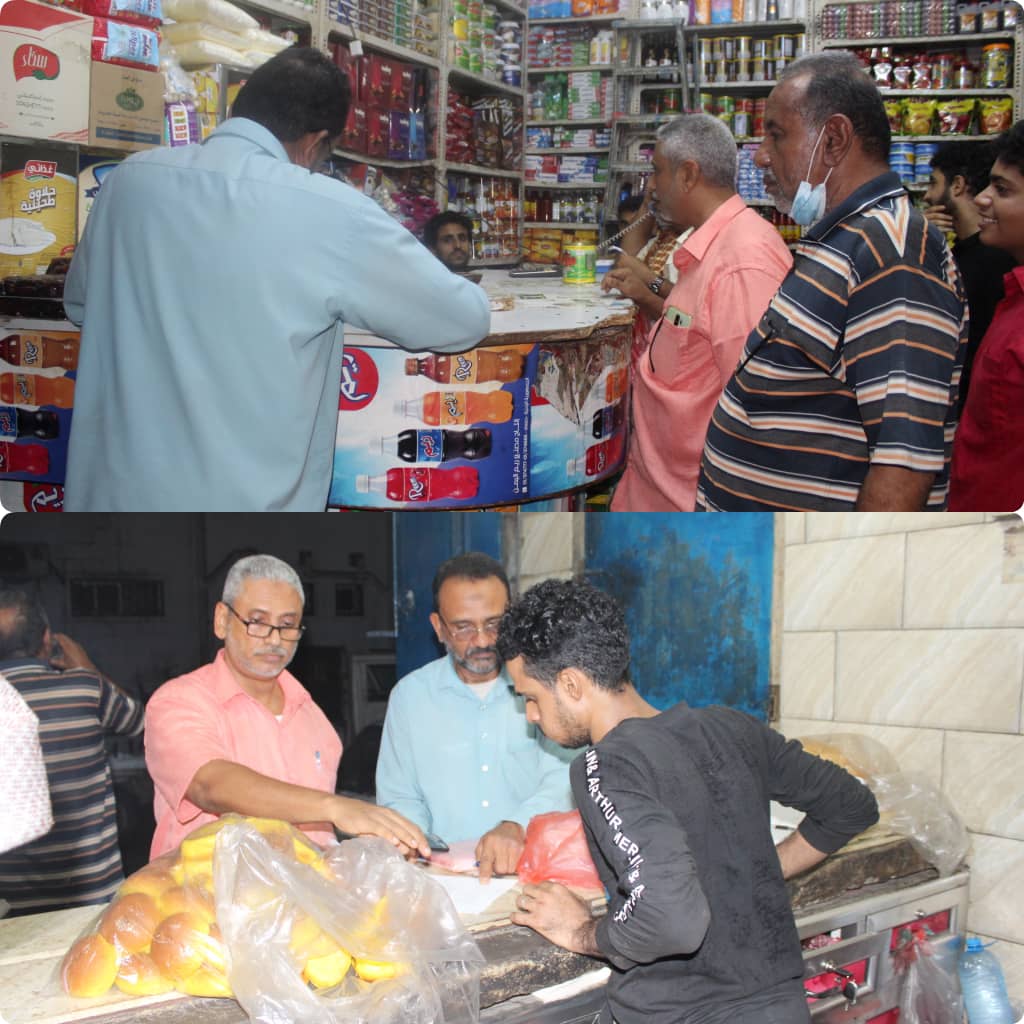 ضبط عددا من المحلات التجارية والافران المخالفة بمديرية التواهي