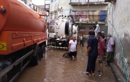 سلطة صيرة تطلع على أعمال شفط مياه الأمطار في حي المرسابة بالمديرية