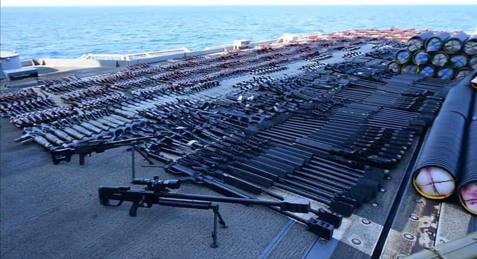 البنتاغون يؤكد مسئولية إيران عن شحنة الأسلحة ببحر العرب
