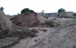السيول تجرف الاراضي الزراعية وتهدد منازل المواطنين بمنطقة بالملاح ردفان