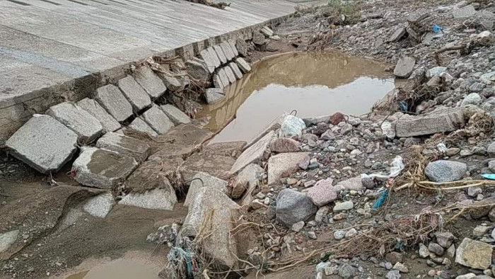 السيول تجرف اعبار سد سبأ الزراعي بردفان