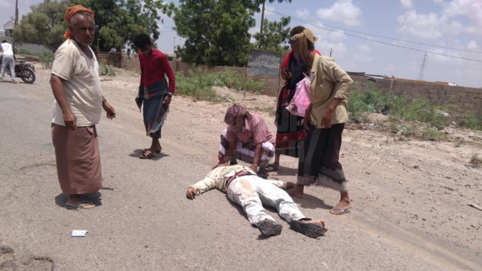 سقوط مصابين اثنين في منطقة القريشي بلحج