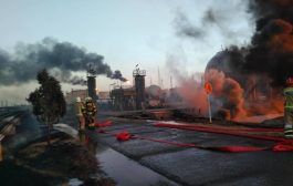 التلفزيون الإيراني: النيران تشتعل في 18 خزانا للنفط في مصفاة طهران