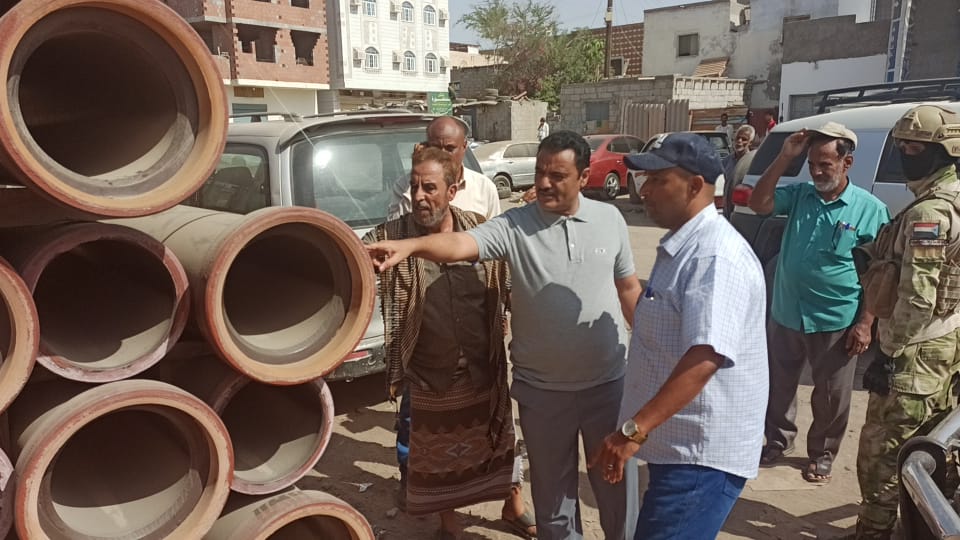 مدير عام المنصورة يدشن مشروع تحسين البنية التحتية للصرف الصحي 