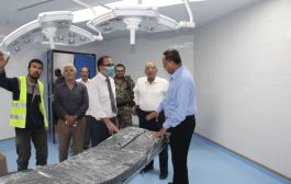 وزير الصحة يطلع على التجهيزات الأخيرة بمشروع تأهيل مستشفى عدن 