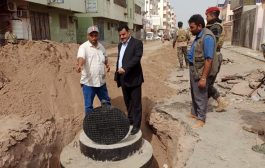 سلطة المنصورة تدشن مشروع تحسين شبكة الصرف الصحي بمدينة التقنية