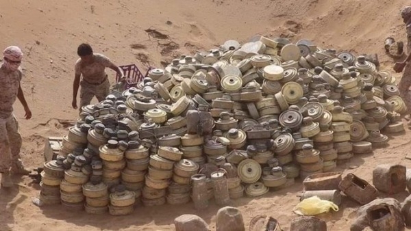 مرصد الألغام: 101ضحية بسبب الألغام الحوثية خلال النصف الأول من العام الجاري