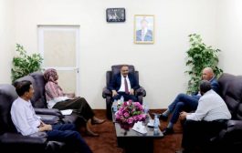 وزير النقل يلتقي الممثل المقيم لمكتب برنامج الأمم المتحدة الانمائي في اليمن