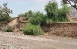 أمطار وسيول : وفاة شخصين واضرار كبيرة في مديرية بمحافظة لحج