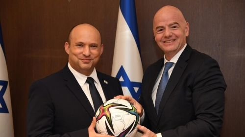 رئيس الفيفا يعرض استضافة كأس العالم على إسرائيل