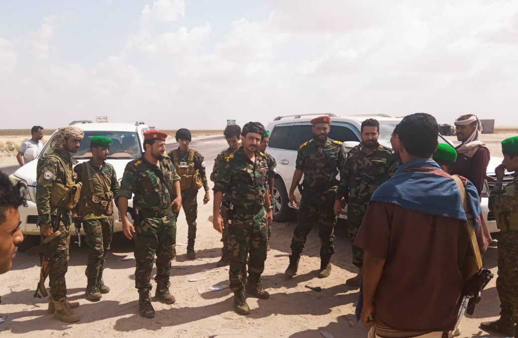 قيادة حزام لحج تقوم بزيارتها الأولى لقيادة ونقاط الطوق الأمني