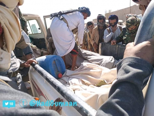 تبادل جثامين بين الجيش والحوثيين في مأرب والجوف
