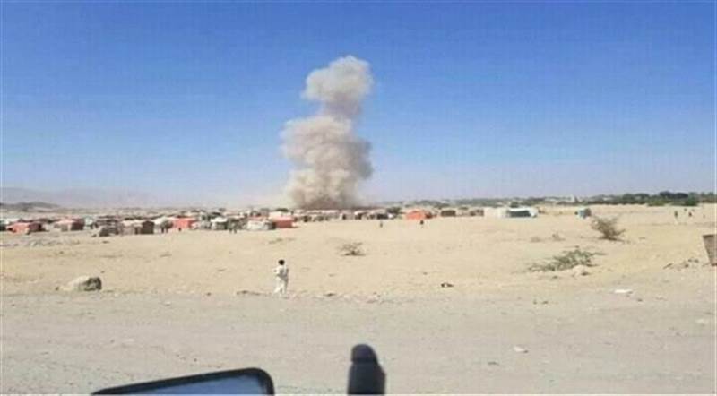 إصابة 3 أطفال وامرأة إثر قصف حوثياستهدف مخيم الحمة بمأرباستهدف مخيم الحمة بمأرب