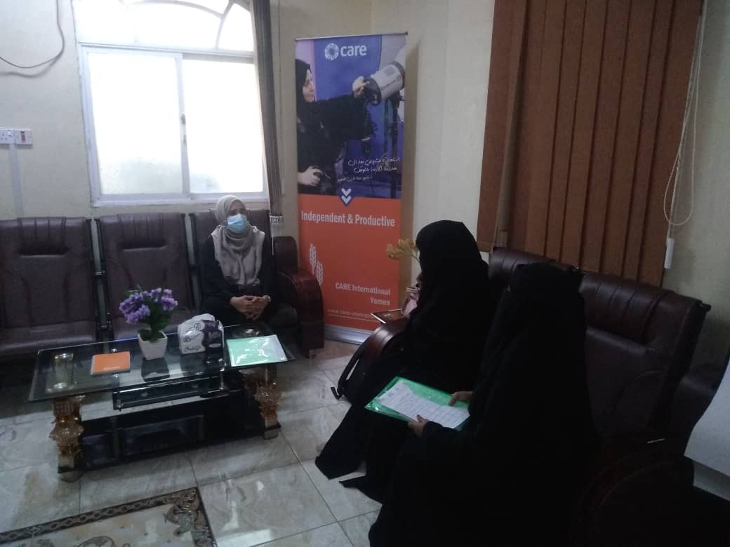 مؤسسة جود تناقش مع منظمة كير وانتر سوس سبل تشكيل الشبكة النسوية في لحج