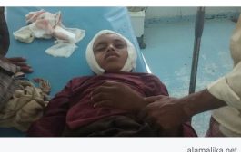 قناص حوثي يصيب طفل في منطقة لودية