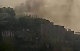 الحوثي يقصف قرى سكنية في مديرية المسراخ