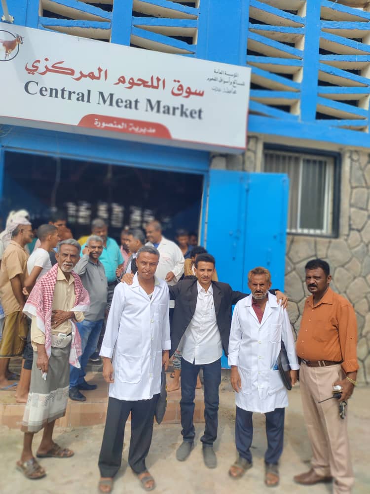 افتتاح السوق المركزي للحوم بالعاصمة المؤقتة عدن