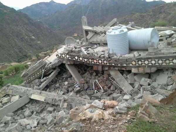 الهيئة المدنية ترصد تدمير 59 منزلًا في ثلاث محافظات يمنية