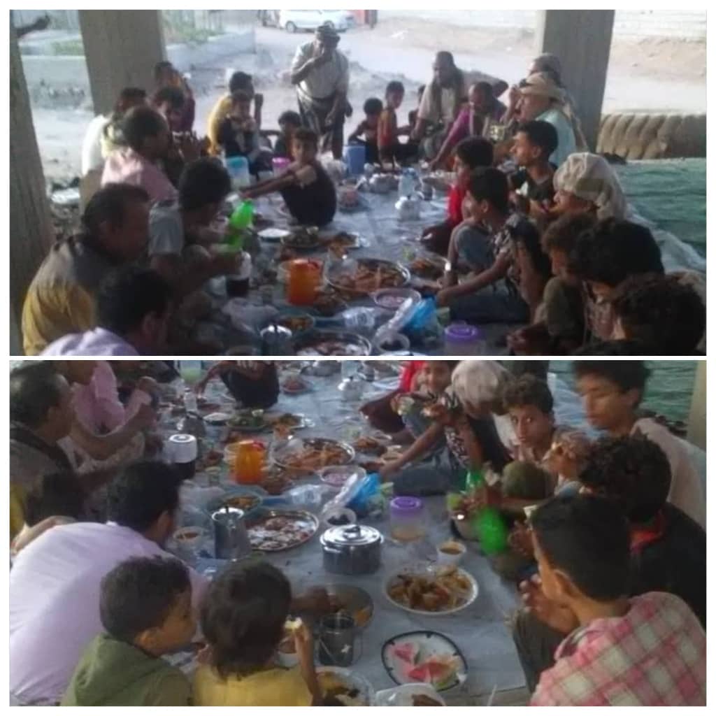 تزامنا مع اخر جمعة لشهر رمضان للجان المجتمعية باللحوم تقيم افطار جماعي  للمواطنين
