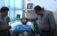 الوكيل النوبة يتفقد جرحى تفجير خور مكسر الإرهابي في عدد من مستشفيات عدن
