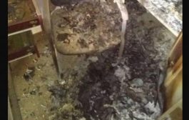 مجهولون يحرقون مدرسة ياسر عرفات بلحج