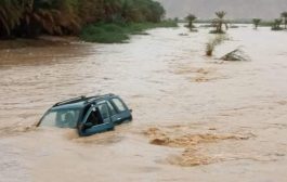 سيول جارفة بوادي حضرموت .. شاهد ذلك 