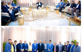 نائب المجلس الرئاسي الزبيدي ولقاء مع وزير الشباب والرياضة 