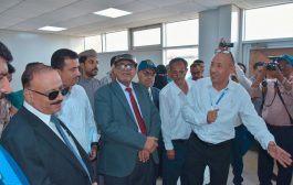 وزير النقل يدشن مشروعي الكهرباء الاستراتيجي ومحطة الأرصاد بمطار عدن الدولي