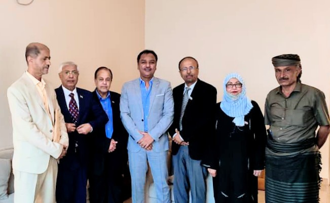 فريق الحوار الوطني الجنوبي يلتقي رئيس المكتب السياسي للحراك الثوري الجنوبي فادي باعوم