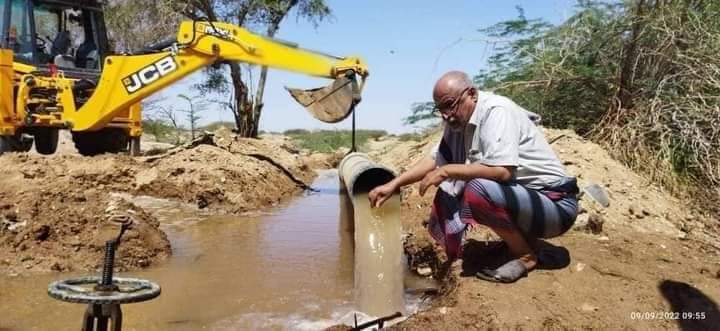 أعمال تخريبية لمشروع مياه عتق